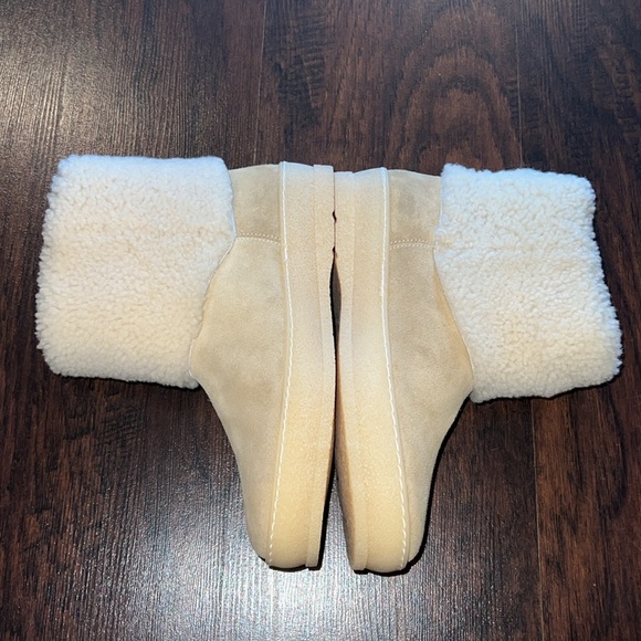 M. GEMI Italian calf suede shearling boot - Size 39 New - Picture 5 of 11